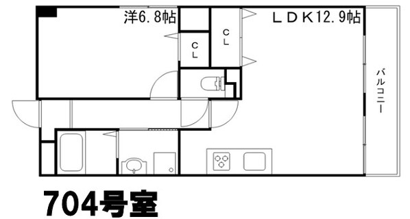 山陽姫路駅 徒歩8分 7階の物件間取画像